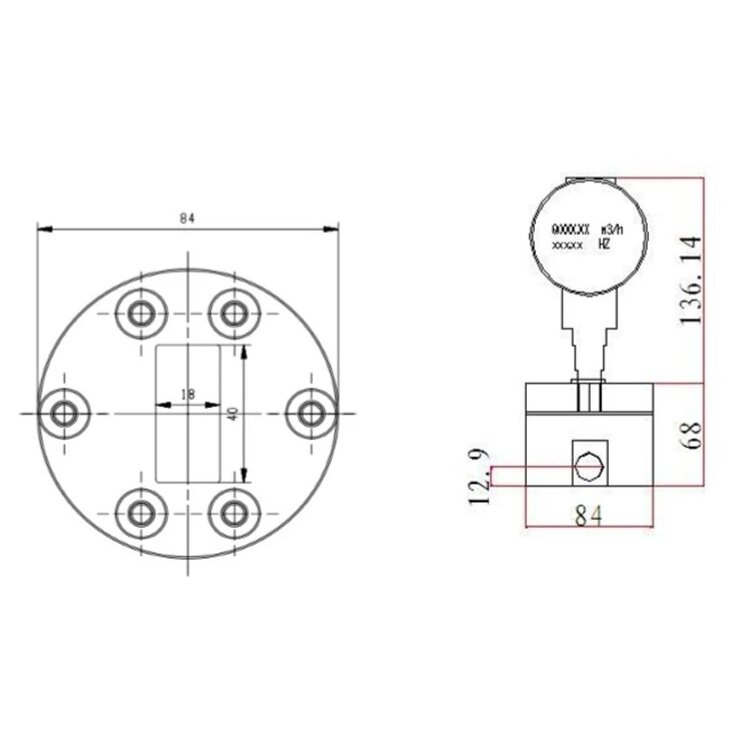 Šķidruma mazas plūsmas mērītājs | DN10 | 50–1200 l/h | G1/2 | 24 V DC | impulss, 4–20 mA, RS485 | LCD | IP65 | EL-DN10 2 Šķidruma mazas plūsmas mērītājs | DN10 | 50–1200 l/h | G1/2 | 24 V DC | impulss, 4–20 mA, RS485 | LCD | IP65 | EL-DN10 2