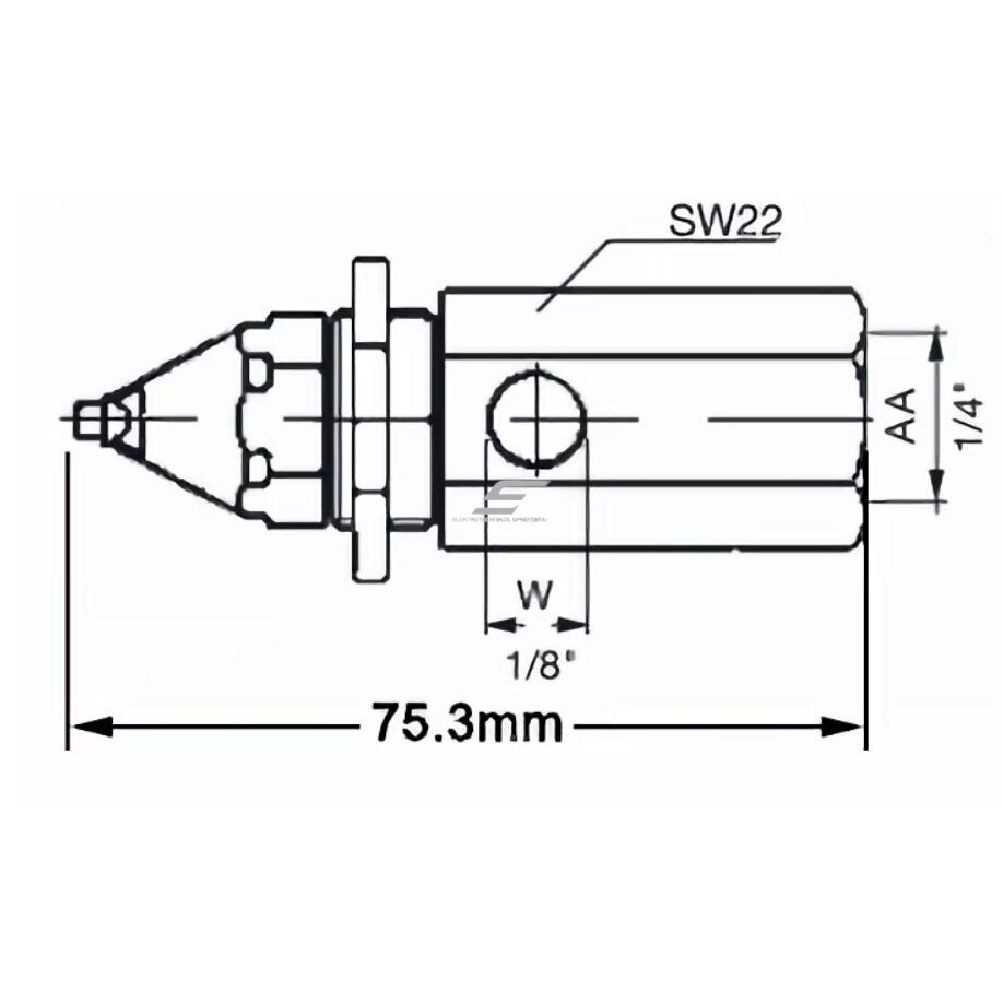 Ultrasonic micro mist spraying nozzle | micro sprayer | for dust suppression | for humidification | 60° | 7-10µm | 20l/h 3