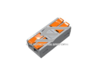 Universalus užspaudžiamas sujungimo gnybtas 4 vietų | 2+2 | 32A | maks. 4mm²