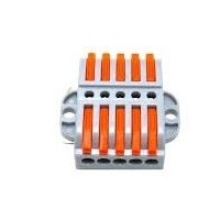 Universāla atlokāma atsperu savienojuma klemmes bloks| 10 vieta | 5+5 | 32A | maks. 4 mm²   1