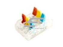 Universalus užspaudžiamas sujungimo gnybtas 6 vietų | 3in3out | 32A | maks. 4mm² 1 Universalus užspaudžiamas sujungimo gnybtas 6 vietų | 3in3out | 32A | maks. 4mm² 1