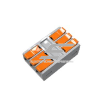 Universāla krimpējama savienojuma spailīte, 6 vietas | 3+3 | 32A | maks. 4 mm²