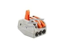 Universalus atlenkiamas spyruoklinis sujungimo gnybtas 3 vietų | 32A | maks. 4mm² 1