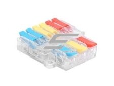 Universalus užspaudžiamas sujungimo gnybtas 9 vietų | 3in6out | 32A | maks. 4mm² 1 Universalus užspaudžiamas sujungimo gnybtas 9 vietų | 3in6out | 32A | maks. 4mm² 1