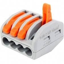 Universal spring lever terminal block 4-pole | 32A | max. 4mm²  1