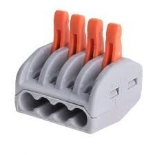 Universal spring lever terminal block 4-pole | 32A | max. 4mm² 2 Universal spring lever terminal block 4-pole | 32A | max. 4mm² 2