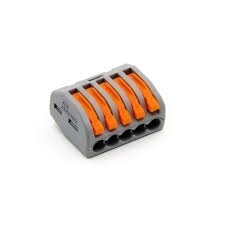 Universal spring lever terminal block 5-pole | 32A | max. 4mm² Universal spring lever terminal block 5-pole | 32A | max. 4mm²