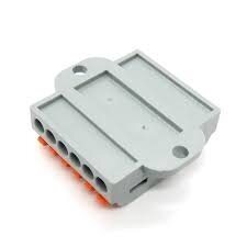 Universal spring lever terminal block for surface mounting | 12 ports | 6+6 | 32A | max. 4mm² 2 Universal spring lever terminal block for surface mounting | 12 ports | 6+6 | 32A | max. 4mm² 2