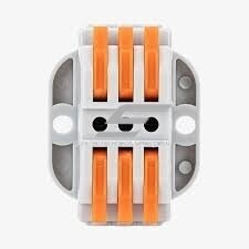 Uniwersalna sprężynowa złączka z dźwignią do montażu powierzchniowego | 6 tory | 3+3 | 32A | maks. 4mm² 2 Uniwersalna sprężynowa złączka z dźwignią do montażu powierzchniowego | 6 tory | 3+3 | 32A | maks. 4mm² 2