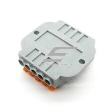 Universal spring lever terminal block for surface mounting | 10 ports | 5+5 | 32A | max. 4mm² 2