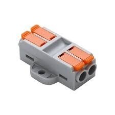 Universal surface-mounted crimp connection terminal, 4 slots | 2+2 | 32A | max 4mm² 1 Universal surface-mounted crimp connection terminal, 4 slots | 2+2 | 32A | max 4mm² 1