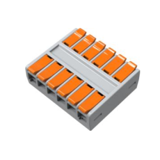 Universaalne pressühenduse klemm, 12 pesaga | 6+6 | 32A | maks. 4 mm² Universaalne pressühenduse klemm, 12 pesaga | 6+6 | 32A | maks. 4 mm²