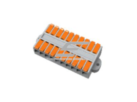 Universalus užspaudžiamas sujungimo gnybtas tvirtinamas ant plokštumos 20 vietų | 10+10 | 32A | maks. 4mm² Universalus užspaudžiamas sujungimo gnybtas tvirtinamas ant plokštumos 20 vietų | 10+10 | 32A | maks. 4mm²