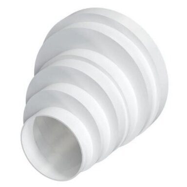 Universal duct transition connector | for ventilation system | D160/150/125/120/100/80 | plastic | eccentric Universal duct transition connector | for ventilation system | D160/150/125/120/100/80 | plastic | eccentric