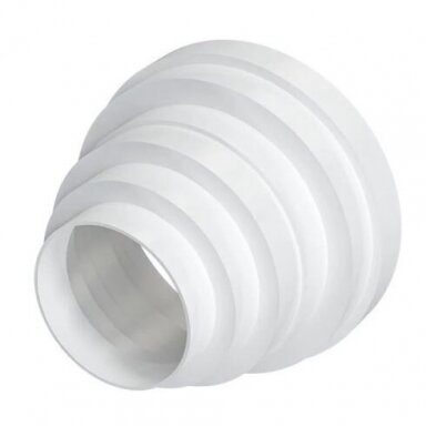 Universal duct connector | adapter | for ventilation and air handling systems | D160/150/125/120/100/80 | white | plastic | central | 28774 Universal duct connector | adapter | for ventilation and air handling systems | D160/150/125/120/100/80 | white | plastic | central | 28774
