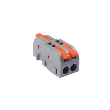 Universāla atlokāma atsperu savienojuma klemmes bloks| 3 vieta | 1in2out | 24A | maks. 2.5 mm²