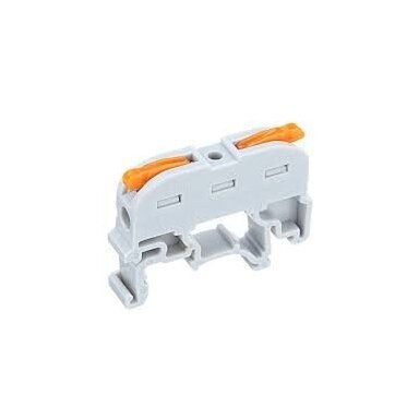 Universāla atlokāma atsperu savienojuma klemmes bloks uz DIN sliedes | 1 vieta | 32A | maks. 4 mm²