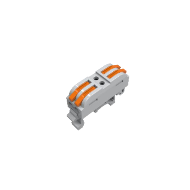 Universāla atlokāma atsperu savienojuma klemmes bloks uz DIN sliedes | 4 vieta | 2+2 | 32A | maks. 4 mm²