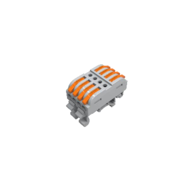 Universāla atlokāma atsperu savienojuma klemmes bloks uz DIN sliedes | 8 vieta | 4+4 | 32A | maks. 4 mm²