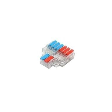 Universāla krimpējama savienojuma spailīte, 8 vietas | 2in6out | 32A | maks. 4 mm²