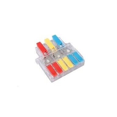 Universāla krimpējama savienojuma spailīte, 9 vietas | 3in6out | 32A | maks. 4 mm²
