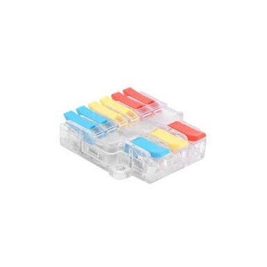 Universāla krimpējama savienojuma spailīte, 9 vietas | 3in6out | 32A | maks. 4 mm²