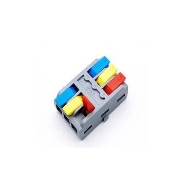 Universāla krimpējama savienojuma spailīte, 6 vietas | 3+3 | 32A | maks. 4 mm²