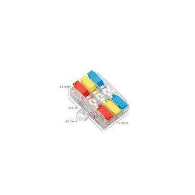 Universāla pieskrūvējama presējama savienojuma spailīte uz virsmas, 6 vietas | 3+3 | 32A | maks. 4 mm² Universāla pieskrūvējama presējama savienojuma spailīte uz virsmas, 6 vietas | 3+3 | 32A | maks. 4 mm²