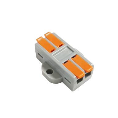 Universāla pieskrūvējama presējama savienojuma spailīte uz virsmas, 4 vietas | 2+2 | 32A | maks. 4 mm² Universāla pieskrūvējama presējama savienojuma spailīte uz virsmas, 4 vietas | 2+2 | 32A | maks. 4 mm²