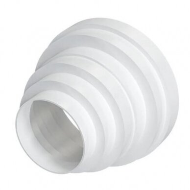Universal duct connector | adapter | for ventilation and air handling systems | D160/150/125/120/100/80 | white | plastic | central | 28774 Universal duct connector | adapter | for ventilation and air handling systems | D160/150/125/120/100/80 | white | plastic | central | 28774