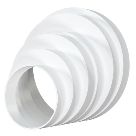 Uniwersalne złącze przejściowe do kanału | do systemu wentylacyjnego | D160/150/125/120/100/80 | plastikowe | mimośrodowe 2