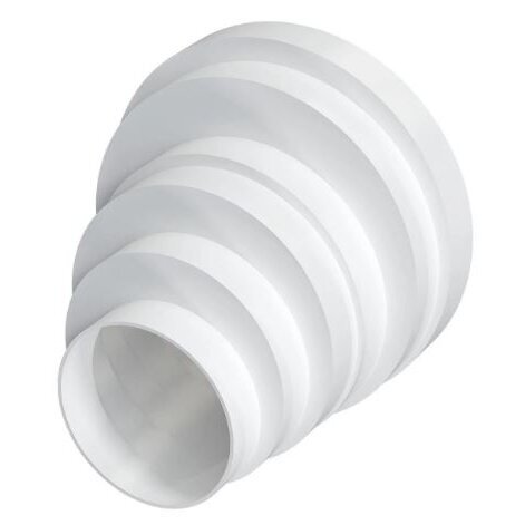 Uniwersalne złącze przejściowe do kanału | do systemu wentylacyjnego | D160/150/125/120/100/80 | plastikowe | mimośrodowe