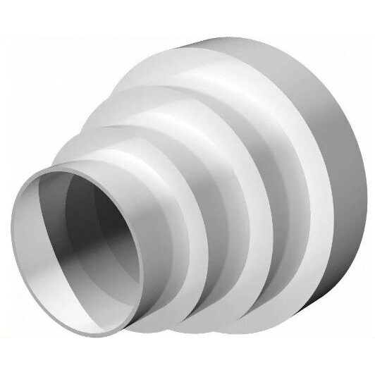 Universal connector | duct adapter | for ventilation system | D150/125/100/80 | plastic | central Universal connector | duct adapter | for ventilation system | D150/125/100/80 | plastic | central