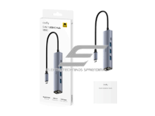 USB Type-C 3.0 šakotuvas | įrenginių jungčių išplėtimas | 3× USB-A 3.2 Gen1 | suderinamas su Windows, macOS, Android, ChromeOS | CUDY UH605 2