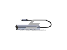 USB Type-C 3.0 šakotuvas | įrenginių jungčių išplėtimas | 3× USB-A 3.2 Gen1 | suderinamas su Windows, macOS, Android, ChromeOS | CUDY UH605 1