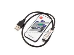 LED RGB mini USB valdiklis | modulis 24 | 144W | 5-24VDC | 42x12x3mm | ant laido | 3 kanalai | su pultelių LED RGB mini USB valdiklis | modulis 24 | 144W | 5-24VDC | 42x12x3mm | ant laido | 3 kanalai | su pultelių