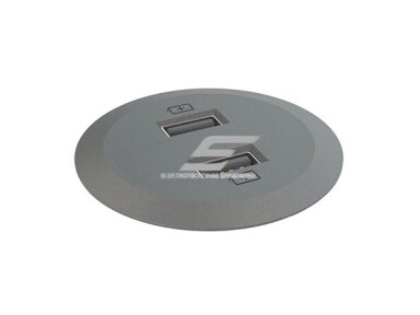 USB lizdų blokas | montuojamas į baldus | apvalus | 2xUSB-A | Ø51mm | juodas | Bachmann MINI KO.935-PM51-MG USB lizdų blokas | montuojamas į baldus | apvalus | 2xUSB-A | Ø51mm | juodas | Bachmann MINI KO.935-PM51-MG