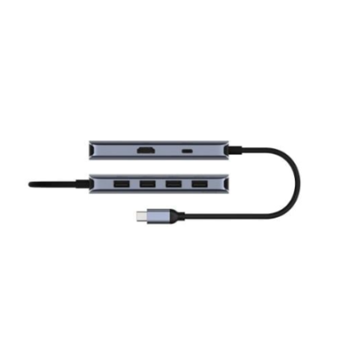 USB Type-C 3.0 Hub | 6-in-1 | Compatible with Windows, macOS, Android, ChromeOS | CUDY UH606