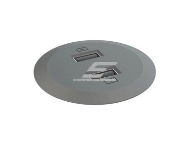 USB lizdų blokas | montuojamas į baldus | apvalus | 2xUSB-A | Ø51mm | juodas | Bachmann MINI KO.935-PM51-MG USB lizdų blokas | montuojamas į baldus | apvalus | 2xUSB-A | Ø51mm | juodas | Bachmann MINI KO.935-PM51-MG