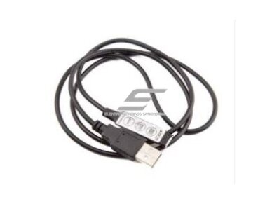 LED juostų USB mini RGB valdiklis | modulis 22 | 144W | 5-24VDC | 42x12x3mm | ant laido | 3 kanalai