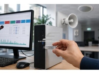 USB programinės įrangos licensijos raktas | IP garso sistemų valdymas | iki 64000 įrenginių 5