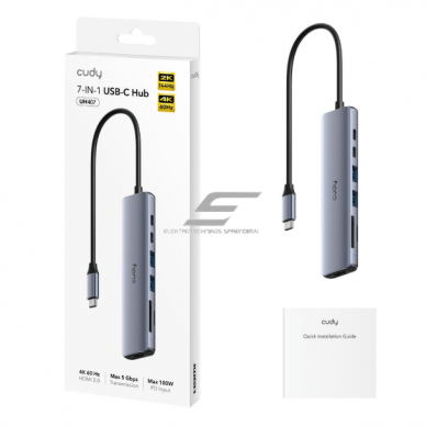 USB-C adapter (hub) | port expansion | 2× USB-A + USB-C + TF | PD up to 100 W | aluminium + ABS plastic 1 USB-C adapter (hub) | port expansion | 2× USB-A + USB-C + TF | PD up to 100 W | aluminium + ABS plastic 1