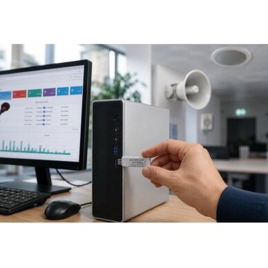 Professional IP Fire Alarm Interface Module for Fire Detection System Integration with IP USB Software License Dongle | IP Audio System Management | Up to 64,000 Devices 5