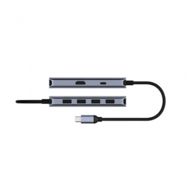 USB Type-C 3.0 sadalītājs | 6-in-1 | Saderīgs ar Windows, macOS, Android, ChromeOS | CUDY UH606 1