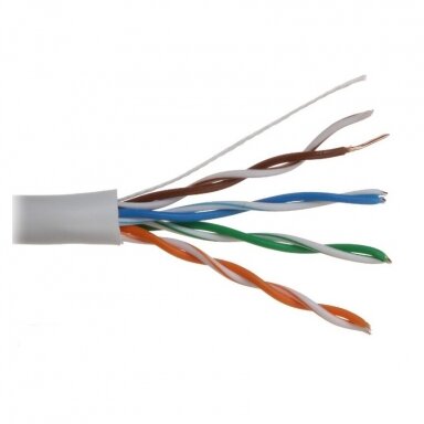 UTP kabelis | CAT5e | 4x2x26 AWG | neekranēts | varš | iekštelpām | balts | Dahua