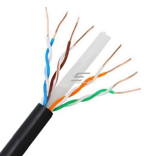 Kabel UTP | CAT6 | 4x2x23 AWG | nieekranowany | miedziany | odporny na UV | do warunków zewnętrznych | czarny | Dahua Kabel UTP | CAT6 | 4x2x23 AWG | nieekranowany | miedziany | odporny na UV | do warunków zewnętrznych | czarny | Dahua