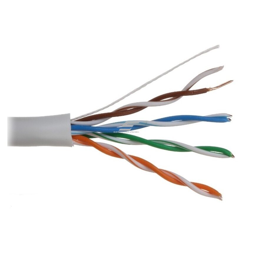 UTP kabelis | CAT5e | 4x2x26 AWG | neekranēts | varš | iekštelpām | balts | Dahua UTP kabelis | CAT5e | 4x2x26 AWG | neekranēts | varš | iekštelpām | balts | Dahua