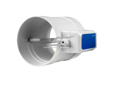 Uždarymo sklendė su pavara | apvaliam ortakiui | plastikinė | D125 mm | 0-10 m/s | 24 VDC Uždarymo sklendė su pavara | apvaliam ortakiui | plastikinė | D125 mm | 0-10 m/s | 24 VDC