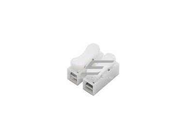 Užspaudžiamas sujungimo gnybtas monolitiniam laidui 2 vietų | 10A | maks. 4mm² Užspaudžiamas sujungimo gnybtas monolitiniam laidui 2 vietų | 10A | maks. 4mm²