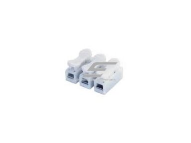 Užspaudžiamas sujungimo gnybtas monolitiniam laidui 3 vietų | 10A | maks. 4mm² Užspaudžiamas sujungimo gnybtas monolitiniam laidui 3 vietų | 10A | maks. 4mm²
